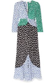 RIXO - Chelsea paneled printed silk-crepe midi dress at Net A Porter