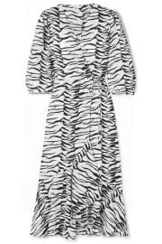 RIXO - Noleen tiger-print cotton-voile wrap dress at Net A Porter