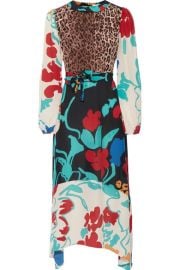 RIXO - Penelope printed silk midi dress at Net A Porter