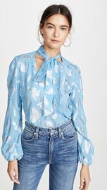 RIXO Moss Blouse at Shopbop