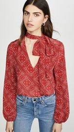 RIXO Moss Blouse at Shopbop