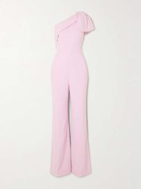 ROLAND MOURET One-shoulder cady jumpsuit NET-A-PORTER at Net a Porter