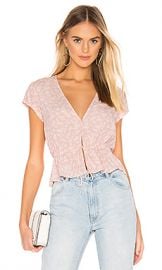 ROLLA S Lula Blouse in Soft Pink from Revolve com at Revolve