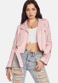 ROSALITA STUDDED MOTO JACKET at Dolls Kill