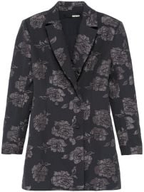 ROTATE BIRGER CHRISTENSEN 3D Flower Blazer Mini Dress Grey AO at Farfetch