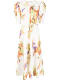 ROTATE Lavine Floral Print Maxi Dress - at Farfetch