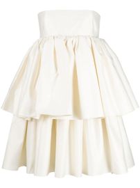 ROTATE Tiered Strapless Minidress - at Farfetch