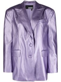 ROTATE logo-embossed metallic-effect Blazer - at Farfetch