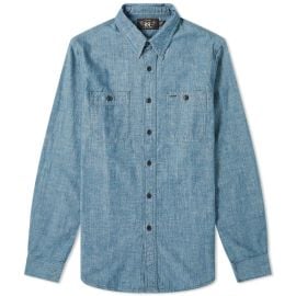 RRL Cameron Chambray Workshirt Rinse END Global at END.