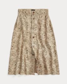 RRL Floral Print Seeded Linen Skirt at Ralph Lauren