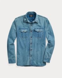 RRL Indigo Herringbone Twill Workshirt at Ralph Lauren