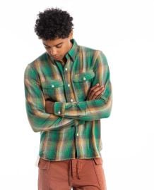 RRL Preston Plaid Twill Workshirt Garmentory at Garmentory