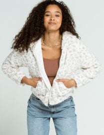 RSQ Cozy Animal Print Womens Sherpa Jacket at Tillys