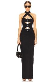 RTA Belt Inset Cut Out Maxi Dress at Revolve