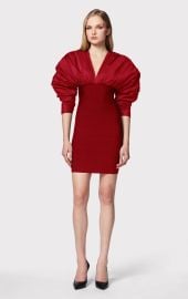 RUCHED NYLON MINI DRESS HERV LGER at Herve Leger