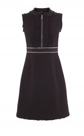 RUFFLE TRIM SMART DRESS at Karen Millen