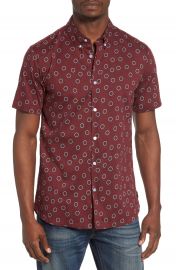 RVCA Ring Print Woven Shirt at Nordstrom