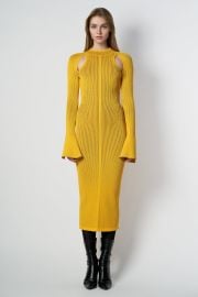 RVN Reversible Rib Cutout Knit Dress at RVN