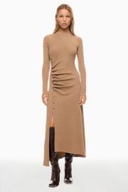 Rabanne Camel Knit Midi Dress at Rent the Runway