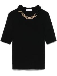 Rabanne Chain link-detail Top Black at Farfetch