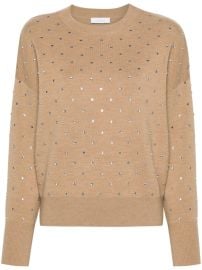 Rabanne Crystal embellished wool jumper at Farfetch