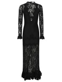 Rabanne Floral lace detail maxi dress at Cettire