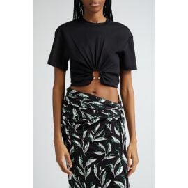 Rabanne Hardware Detail Cotton T-Shirt at Nordstrom