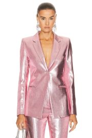 Rabanne Metallic Blazer in Pink at FWRD