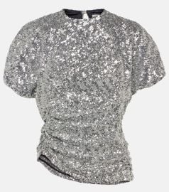 Rabanne Sequin Wrap Mini Skirt at Mytheresa