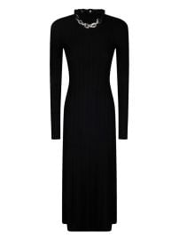 Rabanne chain-link wool-cashmere Dress Black at Farfetch