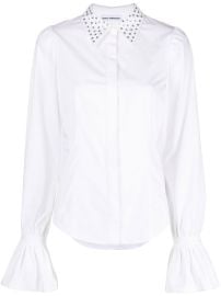 Rabanne crystal-collar flared-cuff Shirts - at Farfetch