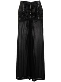 Rabanne high-waisted Studded Skirt Black at Farfetch