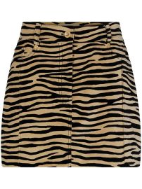 Rabanne tiger-print stretch-cotton Miniskirt - at Farfetch