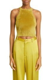Racer Crop Chenille Tank at Nordstrom