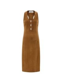 Racerback Nubuck Dress in Clay Chiaro Noce at Farfetch