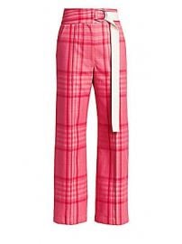 Rachel Comey - Elo Plaid Belted Pants at Saks Fifth Avenue