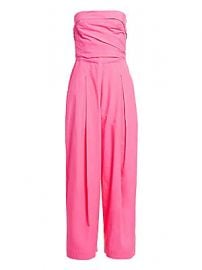 Rachel Comey - Tristan Strapless Pleated Jumpsuit at Saks Fifth Avenue