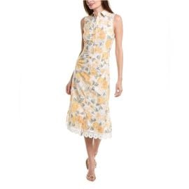 Rachel Parcell Dresses Rachel Parcell Floral Shirtdress Sleeveless Yellow And White Poshmark at Poshmark