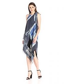 Rachel Rachel Roy Brushed Sq Printed Scarf Dress at Amazon