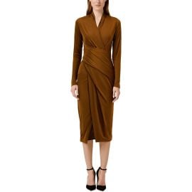 Rachel Rachel Roy Womens Faux Wrap Midi Wrap Dress ShopSimon at Shop Simon