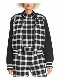Rachel Roy Plaid Zip Bomber Jacket - Authentic - New with tags eBay at eBay