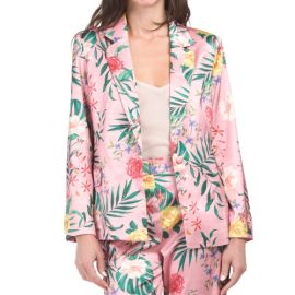 Rachel Zoe Jackets amp Coats Rachel Zoe Printed Satin Classic Blazer Poshmark at Poshmark