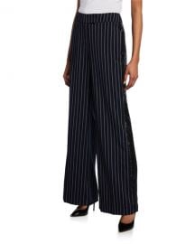 Rachel Zoe Josie Striped Wide-Leg Sequined Pants at Neiman Marcus