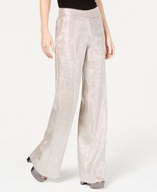 Rachel Zoe Metallic Wide-Leg Eden Pants  Reviews - Pants  Capris - Women - Macys at Macys