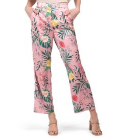 Rachel Zoe Pants amp Jumpsuits Rachel Zoe Pink Combo Straight Pull On Elastic Back Pants Poshmark at Poshmark