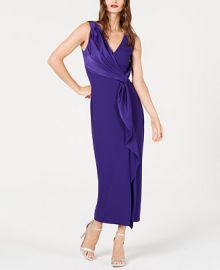 Rachel Zoe Satin Draped Sleeveless Dress  Reviews - Dresses - Women - Macys at Macys