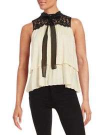 Rachel Zoe Tiered Sleeveless Blouse at Lord & Taylor