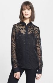 Rachel Zoe and39Quentinand39 Burnout Shirt at Nordstrom