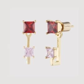 Rachelle Stud Earrings with Jackets  at Bonheur Jewelry