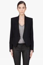 Rachels black blazer on Glee at Ssense